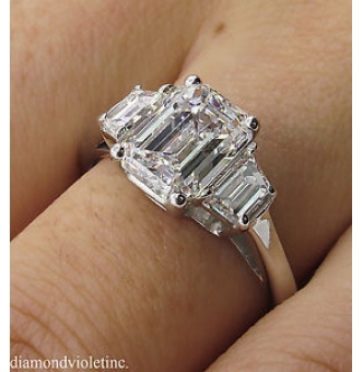 Antique emerald cut on sale diamond